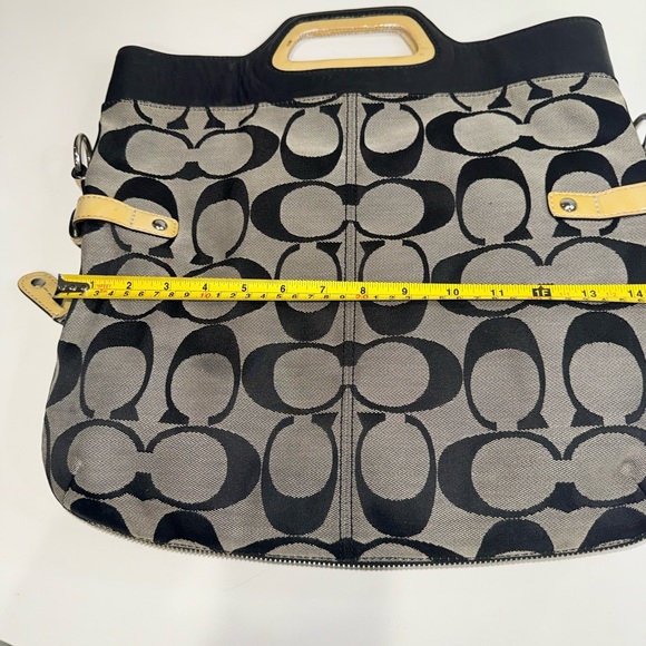 Coach Monogram Black and Grey Tote Bag - Picture 8 of 14